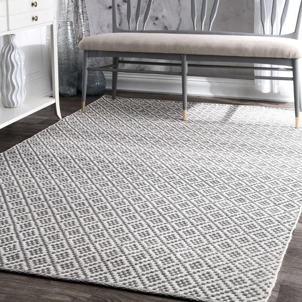 Nuloom Hand Loomed Holcombe Grey