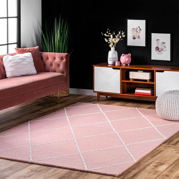 Nuloom Hand Tufted Elvia Area Rug Pink