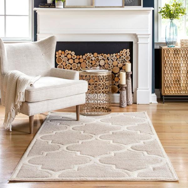 Nuloom Hand Tufted Fez Area Rug Neutral