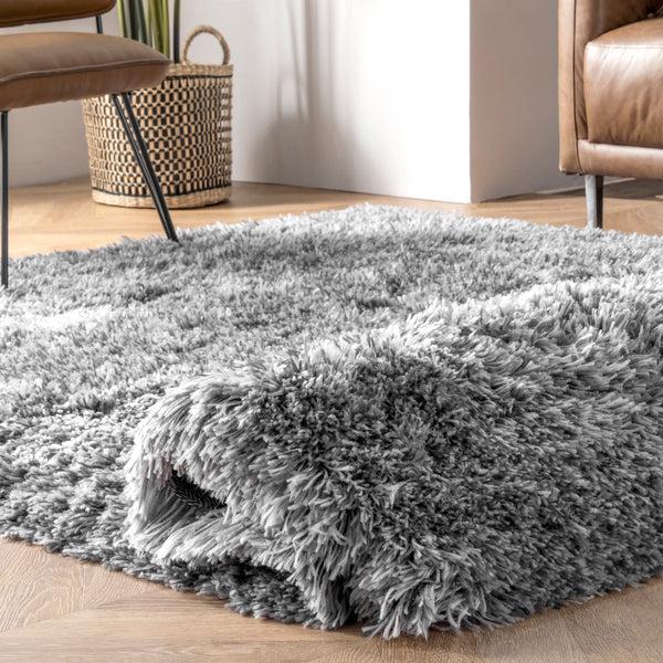 Nuloom Hand Tufted Kristan Shag Area Rug Grey