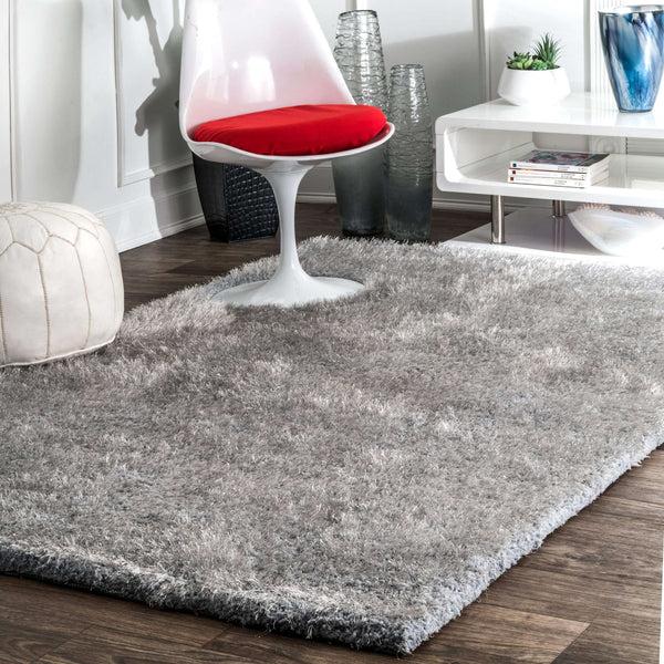 Nuloom Hand Tufted Maginifique Shag Area Rug Snow
