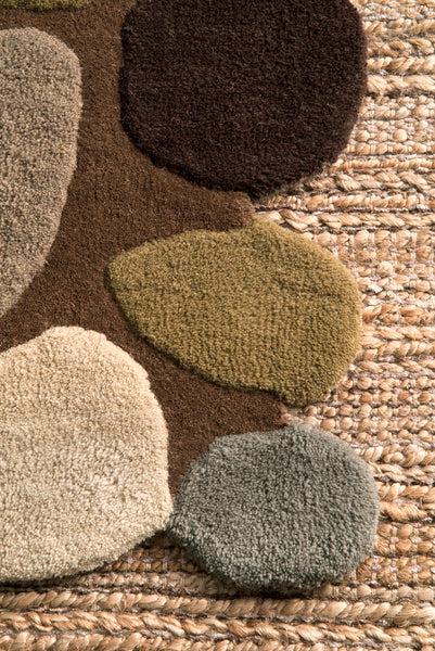 Nuloom Hand Tufted Pebbles Area Rug Natural
