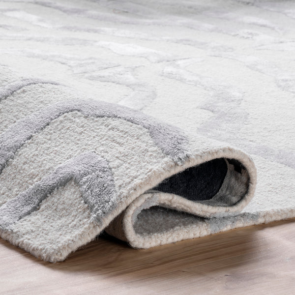 Nuloom Hand Tufted Plush Zebra Area Rug Gray