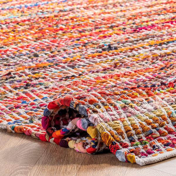 Nuloom Hand Woven Chevron Rochell Area Rug Magenta