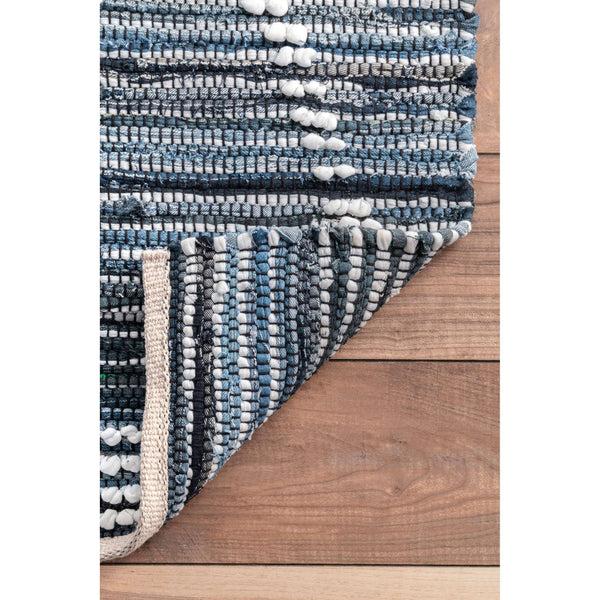 Nuloom Hand Woven Juanita Cotton Area Rug Blue