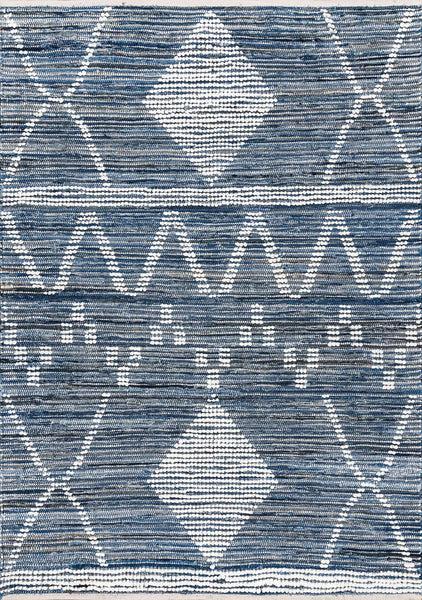 nuloom Hand Woven Juanita Cotton Area Rug Blue