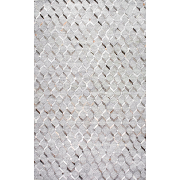 nuloom Handmade Cowhide Grenier Area Rug Grey