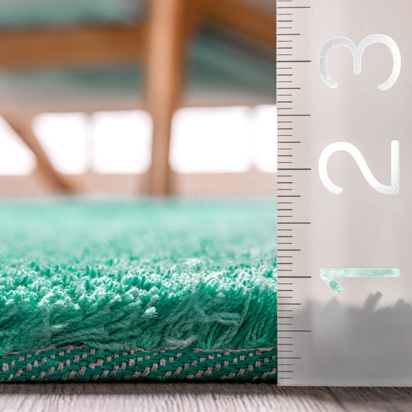 Nuloom Handmade Ombre Shag Turquoise