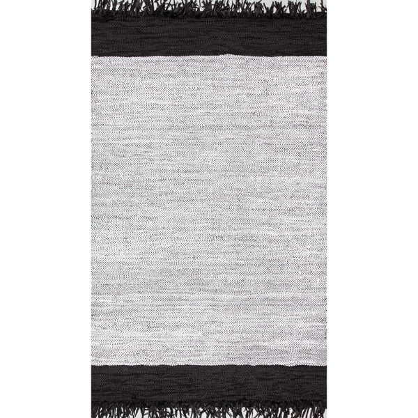 nuloom Handmade Otha Tassel Rug Silver