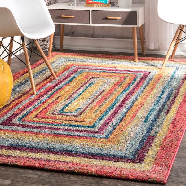 Nuloom Hargis Labyrinth Area Rug Multi