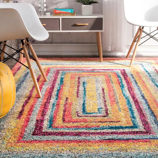 Nuloom Hargis Labyrinth Area Rug Multi