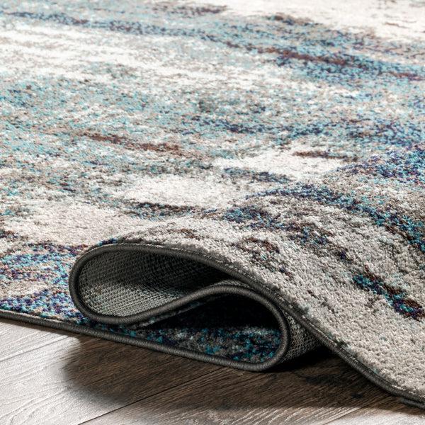 Nuloom Haydee Glacial Abstract Area Rug Blue