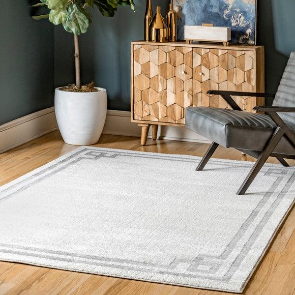 Nuloom Imani Classic Border Area Rug Grey