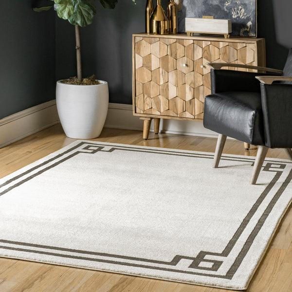 Nuloom Imani Classic Border Area Rug Grey