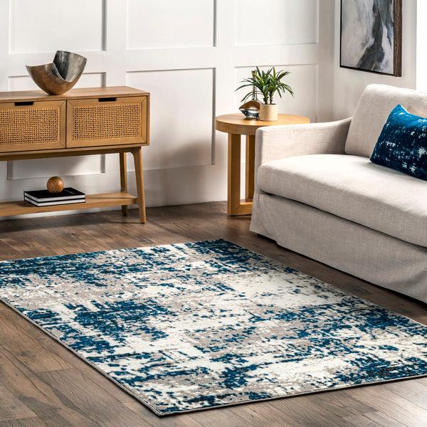 Nuloom Indira Abstract Modern Area Rug Blue