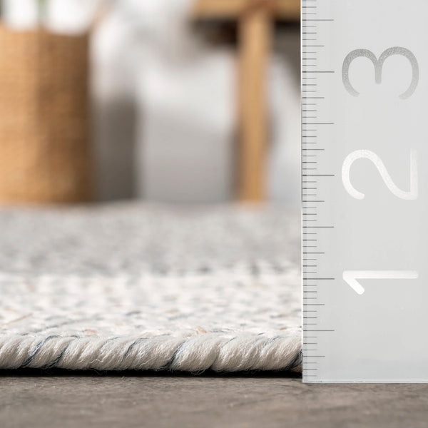 Nuloom Indoor/Outdoor Braided Oralia Area Rug Grey