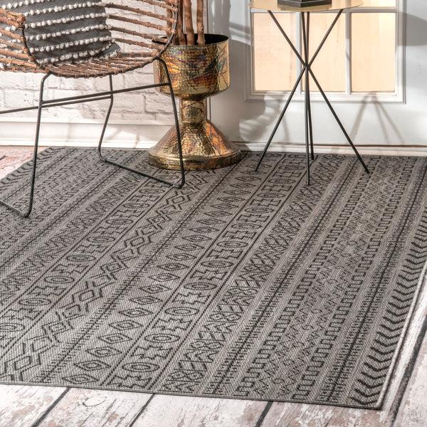 Nuloom Indoor/Outdoor Jamie Area Rug Grey