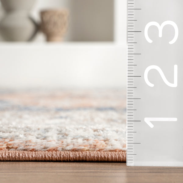 Nuloom Jacquie Vintage Floral Area Rug Peach