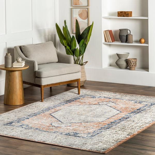 Nuloom Jacquie Vintage Floral Area Rug Peach