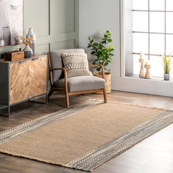 Nuloom Jada Casual Jute Tassel Area Rug Natural
