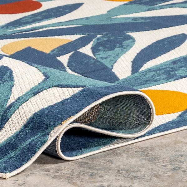 Nuloom Jenny Floral Indoor/Outdoor Area Rug Blue