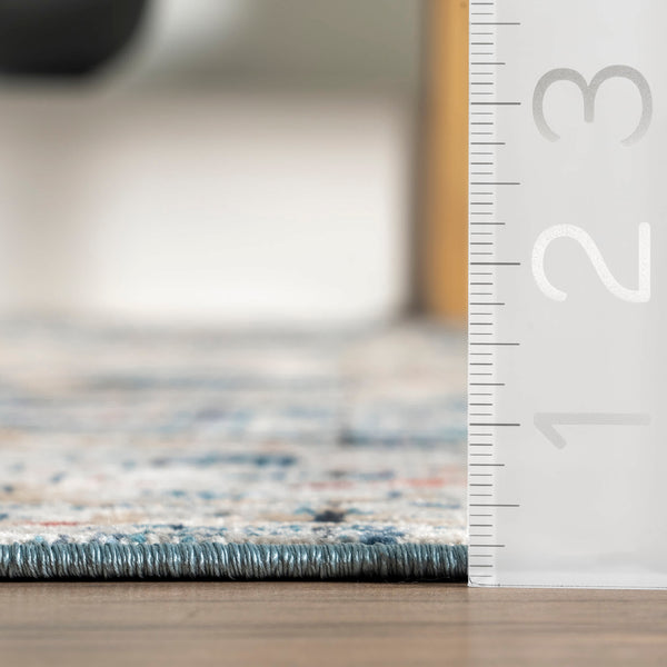 Nuloom Josephine Winged Cartouche Area Rug Grey