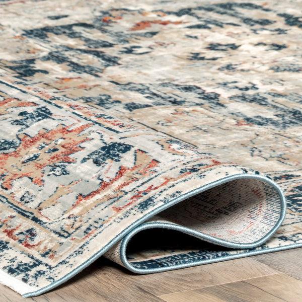 Nuloom Josephine Winged Cartouche Area Rug Grey