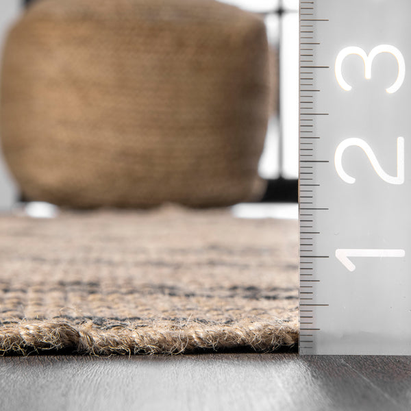 Nuloom Kamilah Geometric Jute Area Rug Natural