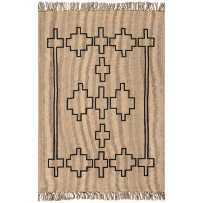 nuloom Kamilah Geometric Jute Area Rug Natural