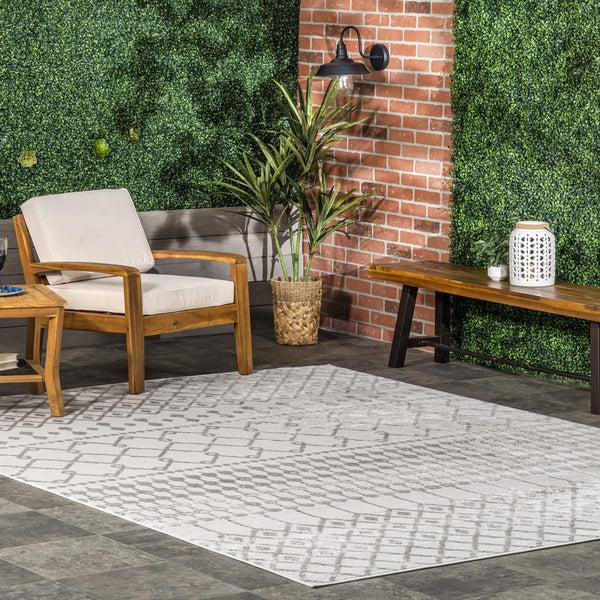 Nuloom Kate Geometric Trellis Area Rug Beige