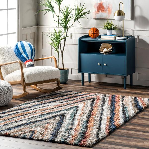 Nuloom Katylnn Modern Mountain Shag Area Rug Multi