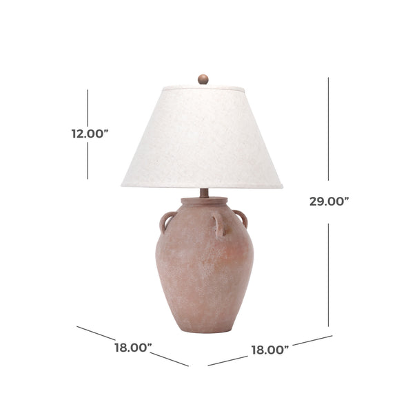 Nuloom Kavala 29" Resin Table Lamp Beige