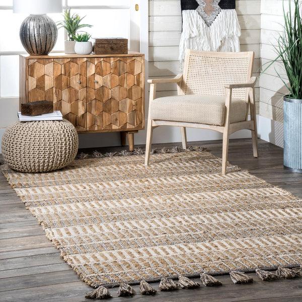 Nuloom Kelvan Entwining Bar Striped Area Rug Multi