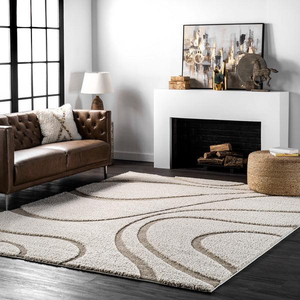 Nuloom Keyhole Trellis Area Rug Cream