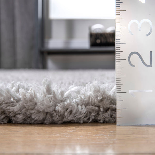 Nuloom Kora Soft Shaggy Stripes Grey