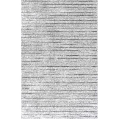 nuloom Kora Soft Shaggy Stripes Grey
