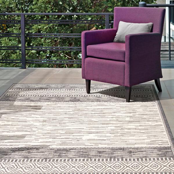 Nuloom Lana Tribal Indoor/Outdoor Area Rug Grey