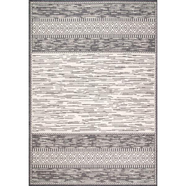 nuloom Lana Tribal Indoor/Outdoor Area Rug Grey