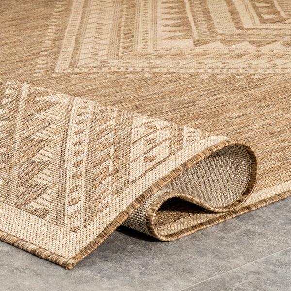 Nuloom Landry Aztec Indoor/Outdoor Area Rug Beige