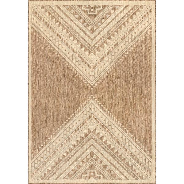 nuloom Landry Aztec Indoor/Outdoor Area Rug Beige