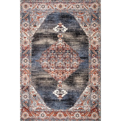 nuloom Laurel Distressed Navy