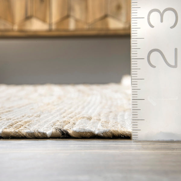 Nuloom Lavena Printed Winged Trellis Beige