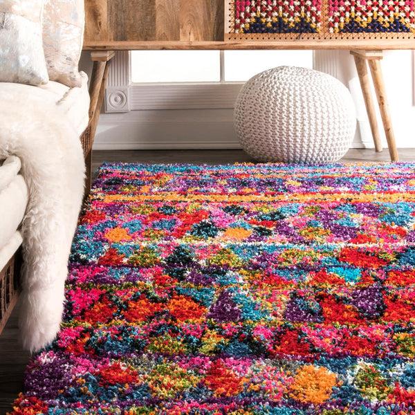 Nuloom Leisha Moroccan Shaggy Multi