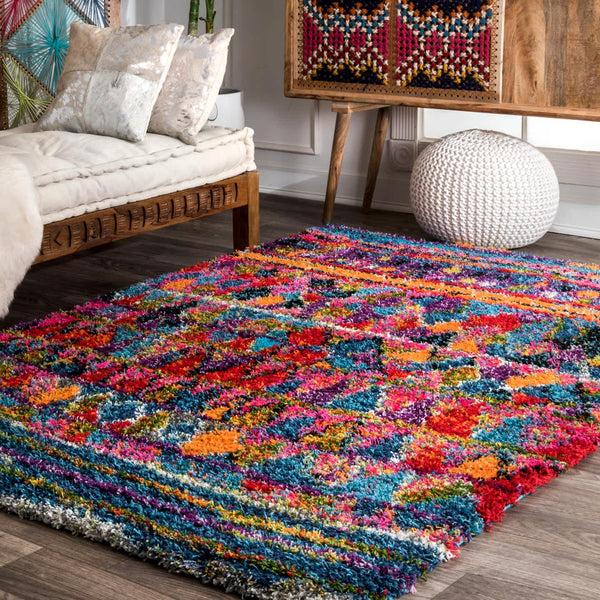 Nuloom Leisha Moroccan Shaggy Multi