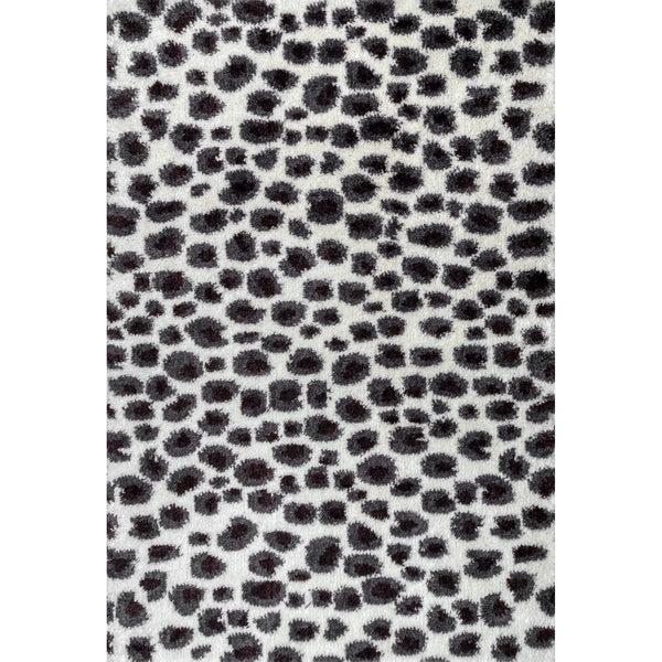 nuloom Lennon Cozy Shag Leopard Area Rug Beige