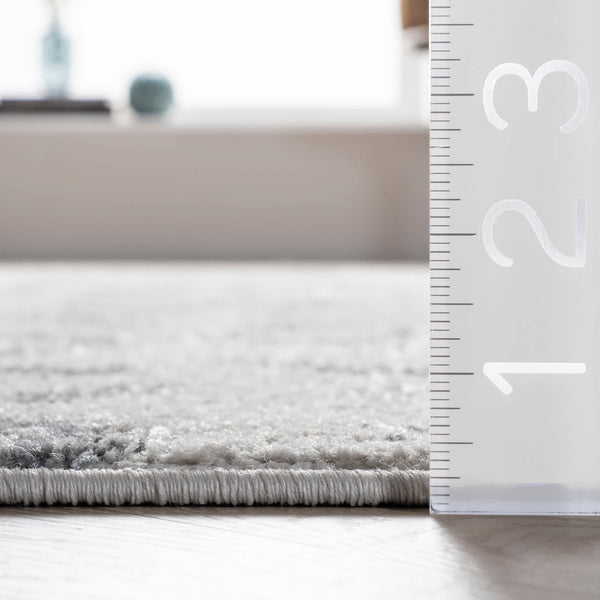 Nuloom Leopard Print Area Rug Grey