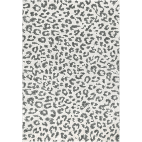 nuloom Leopard Print Area Rug Grey