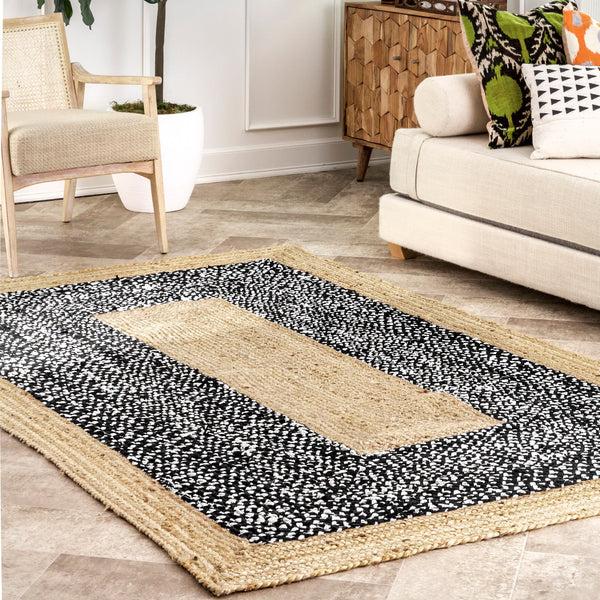Nuloom Lesha Natural Fiber Area Rug Black
