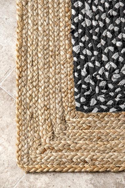 Nuloom Lesha Natural Fiber Area Rug Black