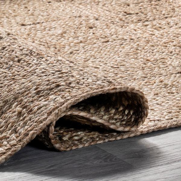 Nuloom Leva Square Tiled Jute Area Rug Natural
